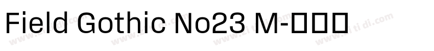 Field Gothic No23 M字体转换 Field Gothic No23 M字体转换